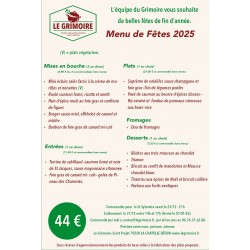 MENU SPECIAL FÊTES DE FIN...